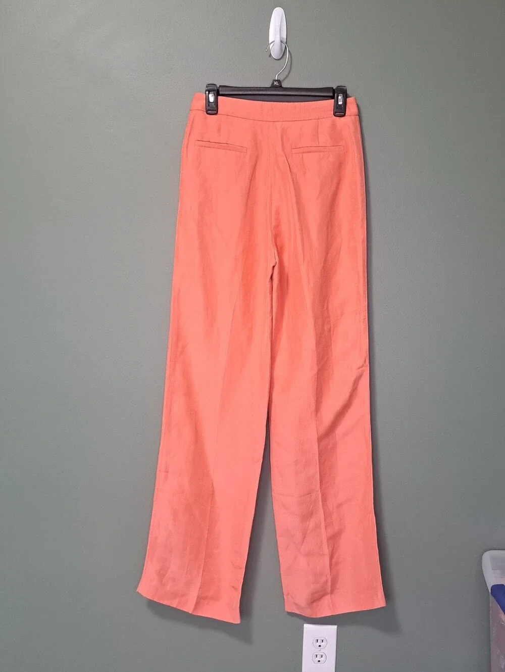 Sezane Martin Trouser Peach Linen Blend 38 NWOT